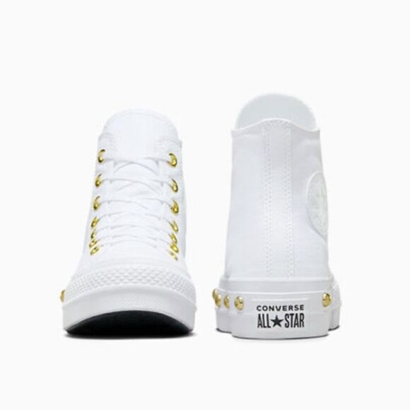 Converse Chuck Taylor All Star Lift Platform Star Studded Sneakers Shoes Size 8 - Picture 14 of 16